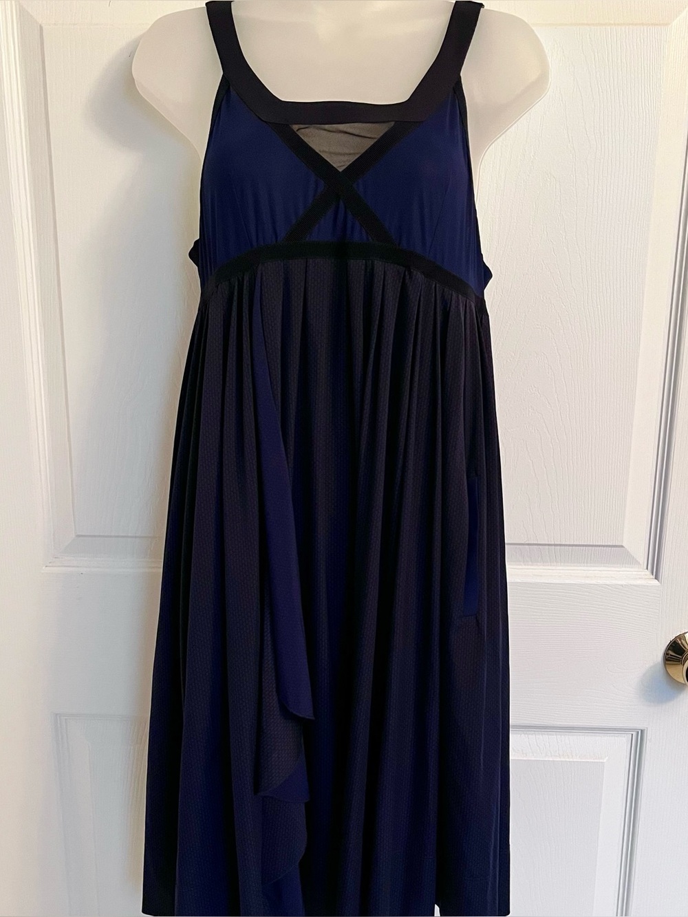 Vintage Marithe Francois Girbaud Technical Mesh Cross Strap Dress XL
